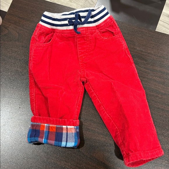 Baby Boden Corduroy Pants Set Blue Star Patch Red Joggers 6-12 Months - Picture 6 of 10